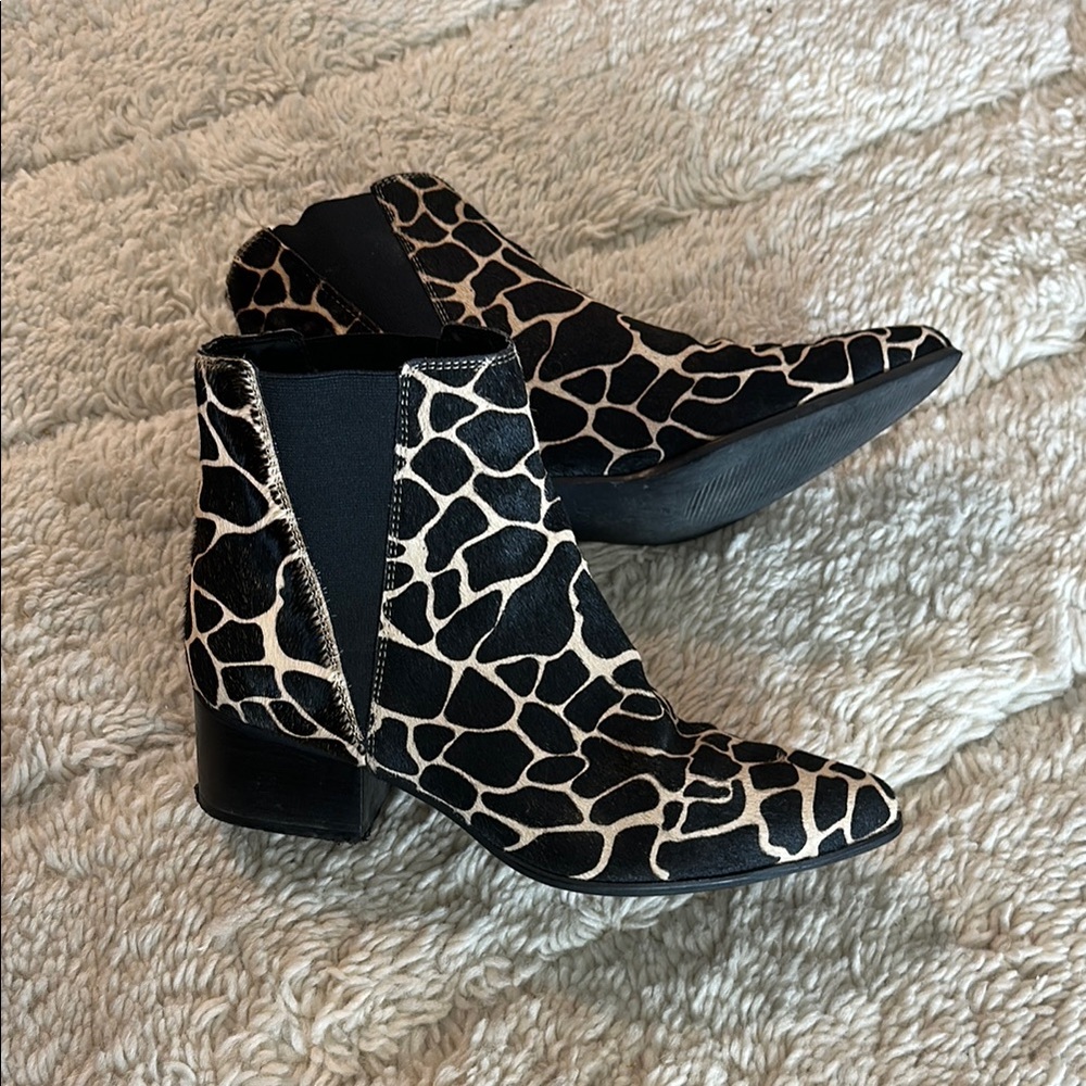 Urban Outfitters Giraffe Print Ankle Boots